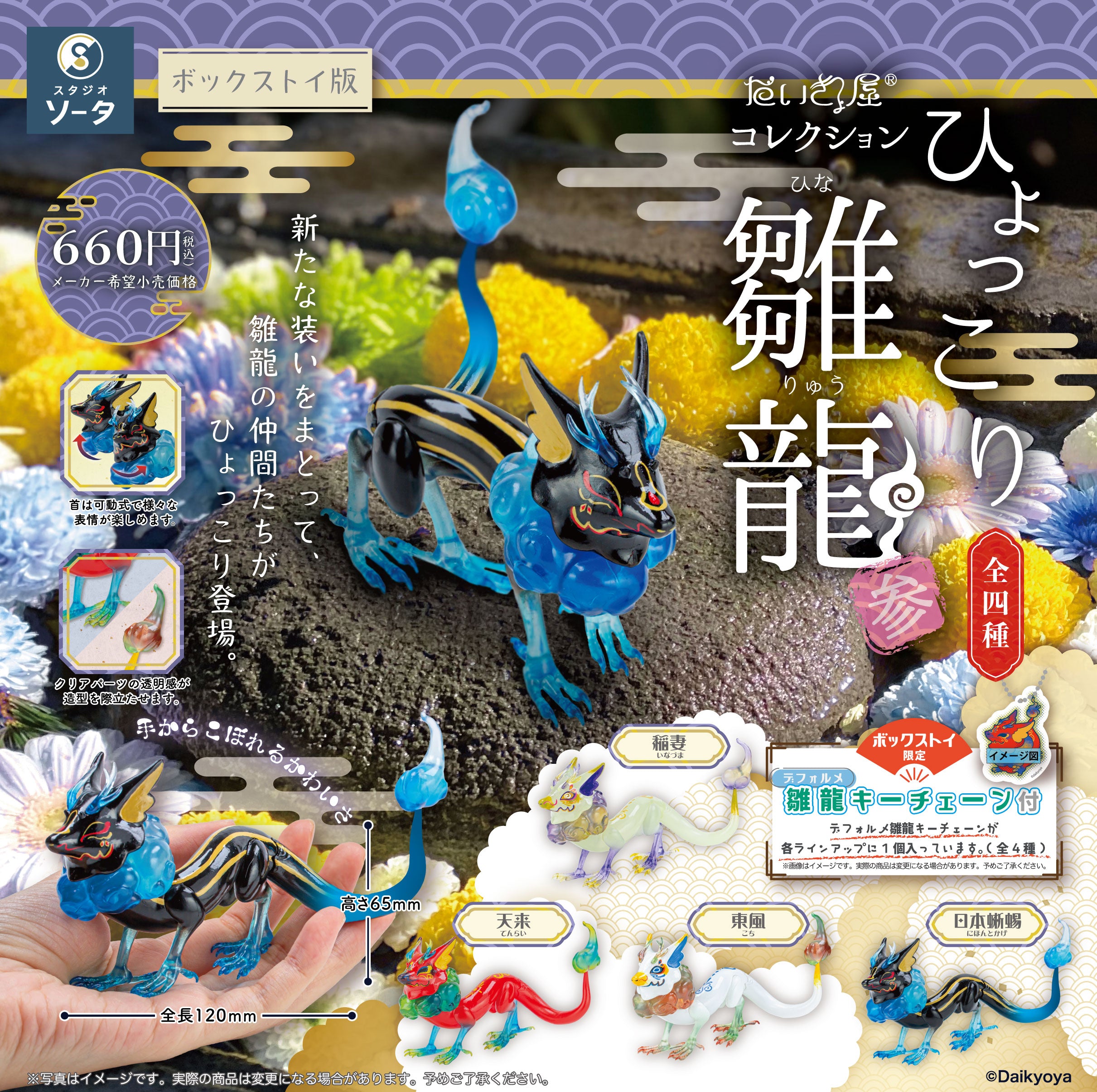 【予約受付終了】だいきょ屋コレクション ひょっこり雛龍 参【1BOX/4個入】《予約:2024年12月下旬発送予定》