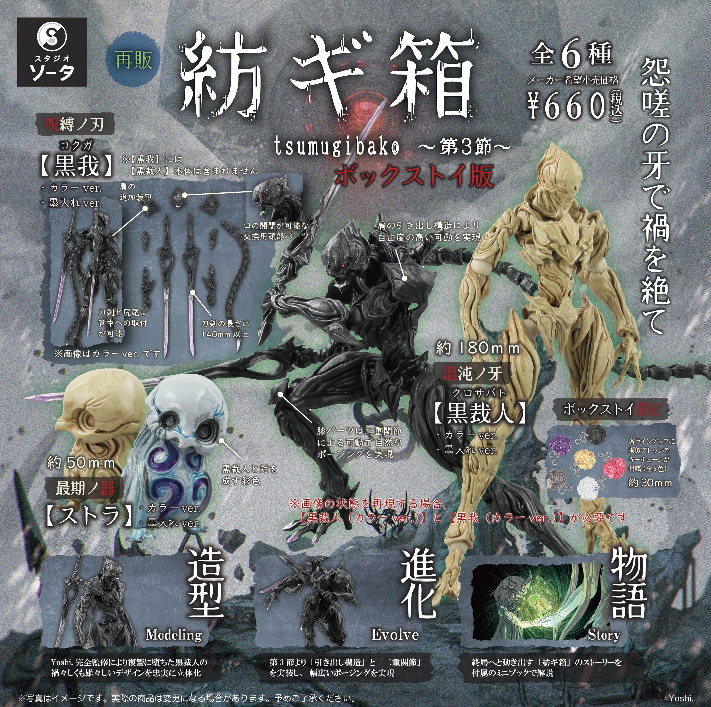 【予約受付終了】紡ギ箱~第3節~(再販)【1BOX/6個入】《予約:2025年7月下旬発送予定》